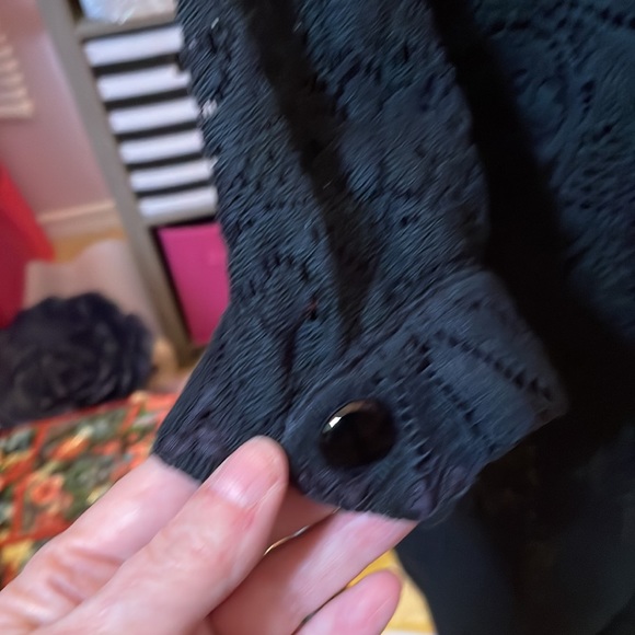 Vintage edith martin lace house coat (not sure what king of coat it is) - Picture 4 of 6